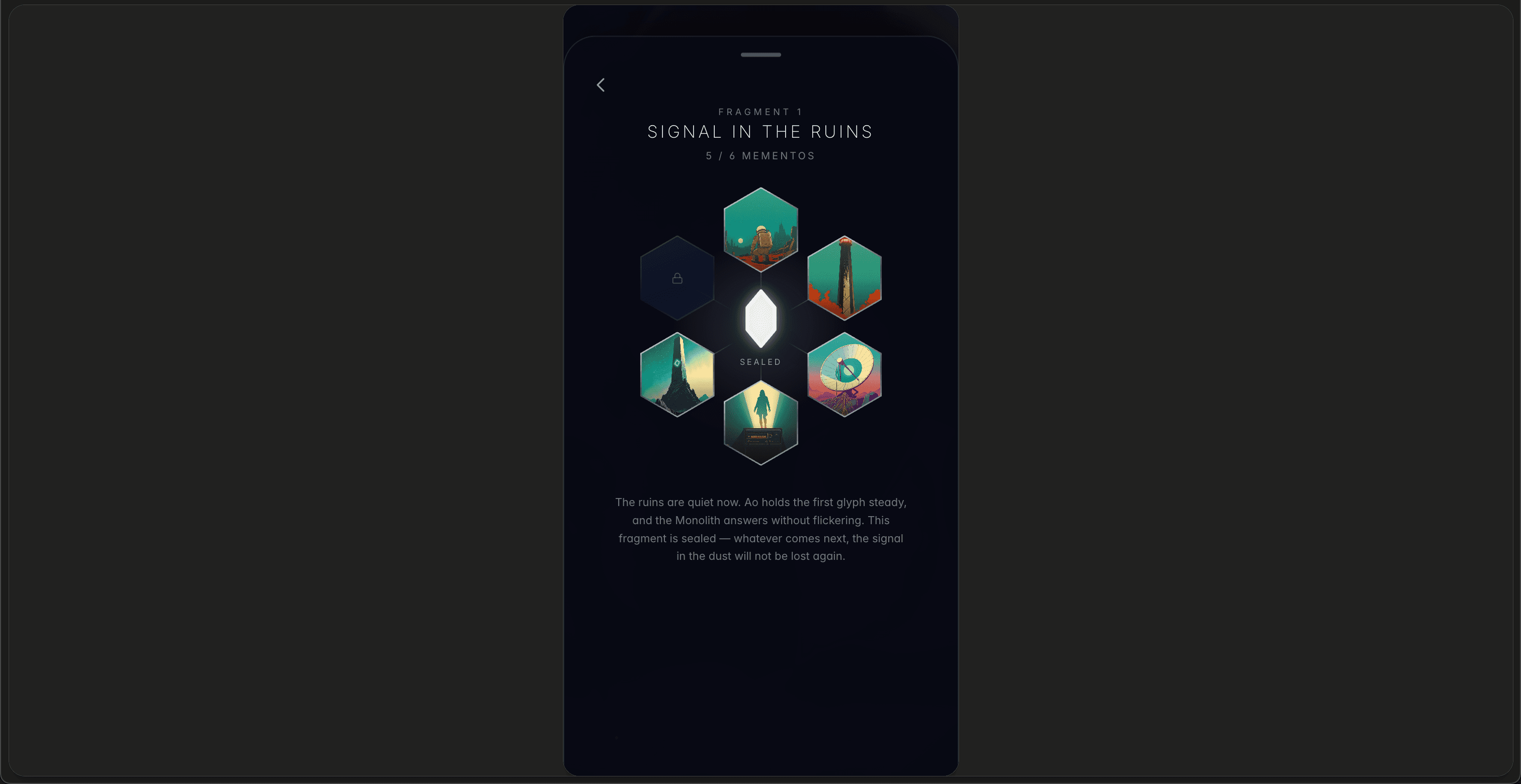 Fragment decision — choose which Mementos become permanent